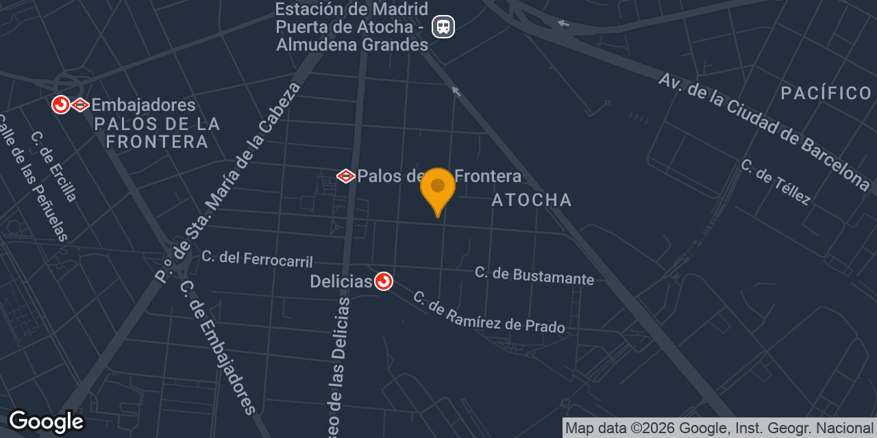 Mapa con la ubicación de Cerrajería 2k