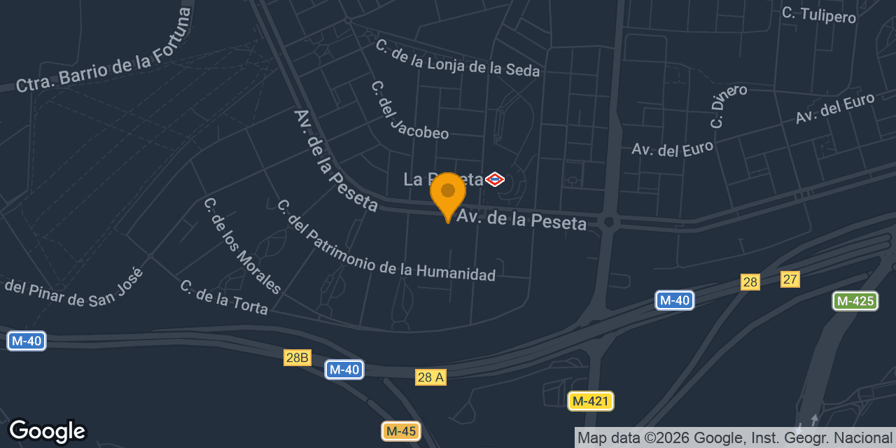 Mapa con la ubicación de Cerrajería Cabello