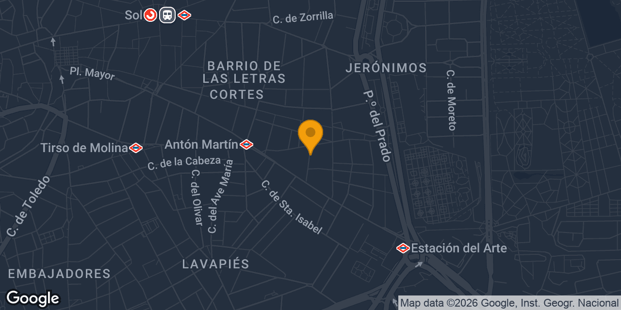 Mapa con la ubicación de Cerrajería Fernández
