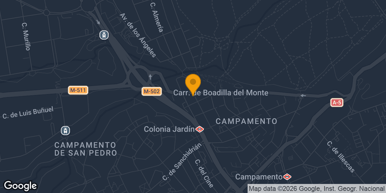 Mapa con la ubicación de Cerrajero A. Domínguez