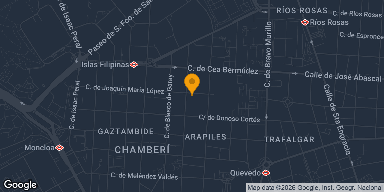 Mapa con la ubicación de Cerrajeros Admifin SL