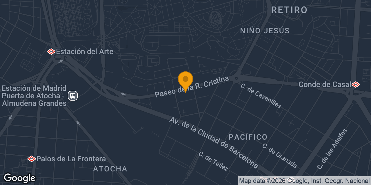 Mapa con la ubicación de Cerrajeros Madrid JVM