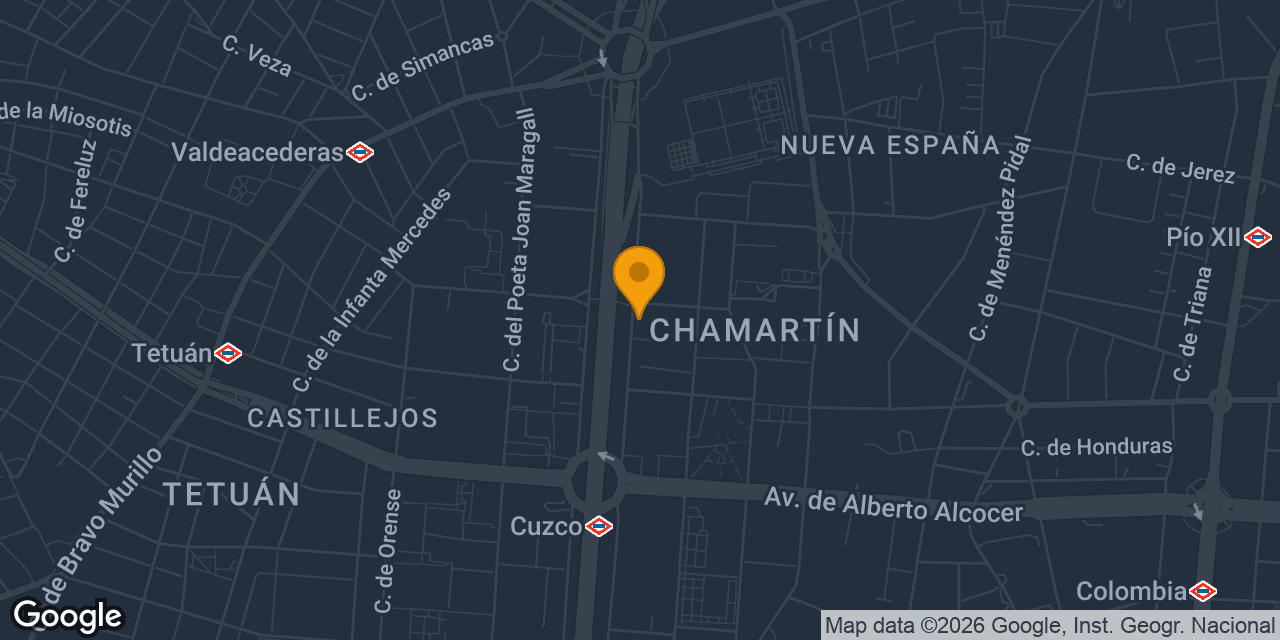 Mapa con la ubicación de City Cerrajeros Madrid