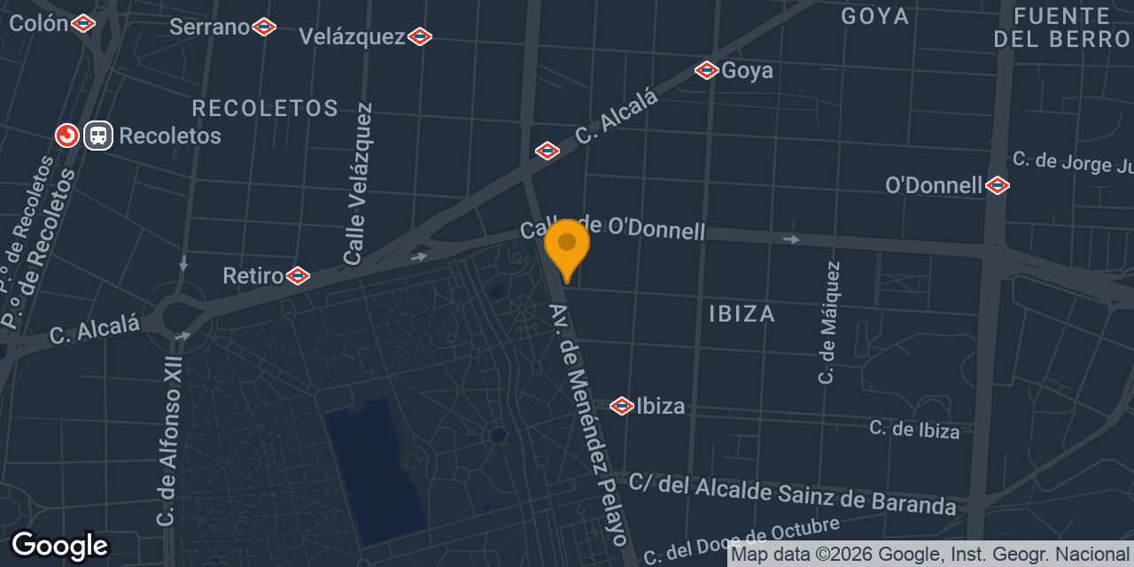 Mapa con la ubicación de Continox Fichet Madrid