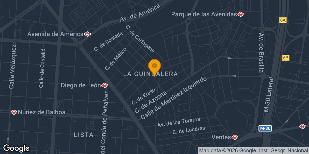 Mapa con la ubicación de Ferretería Miguel
