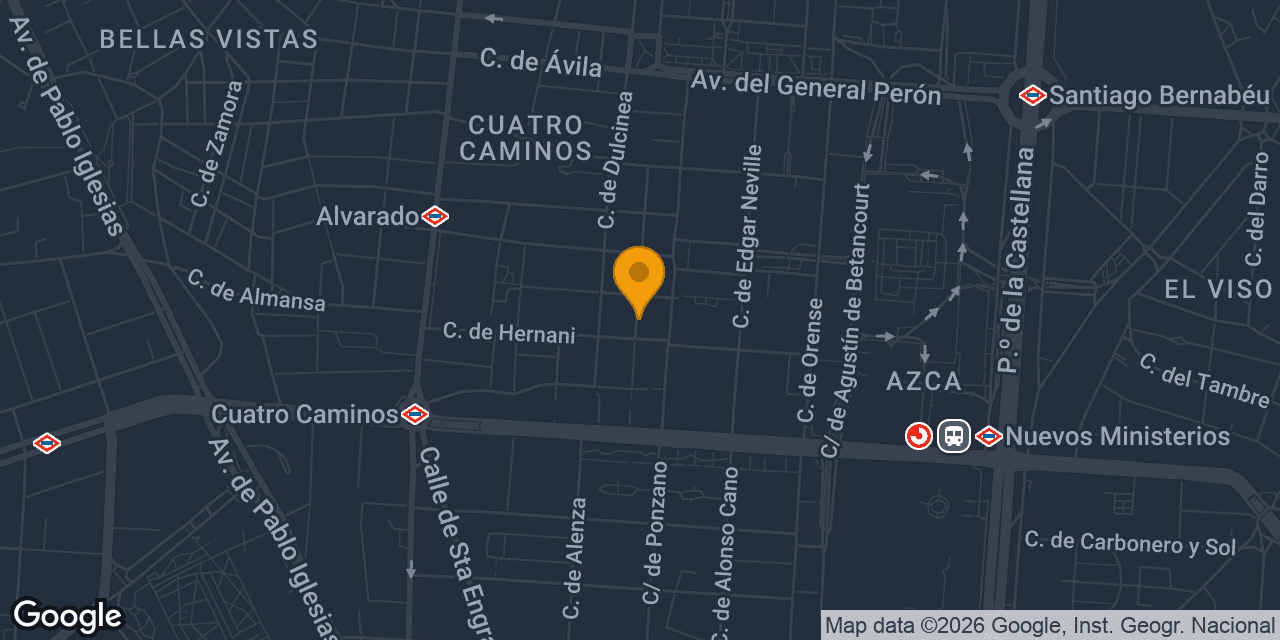 Mapa con la ubicación de i-cerrajeros Madrid