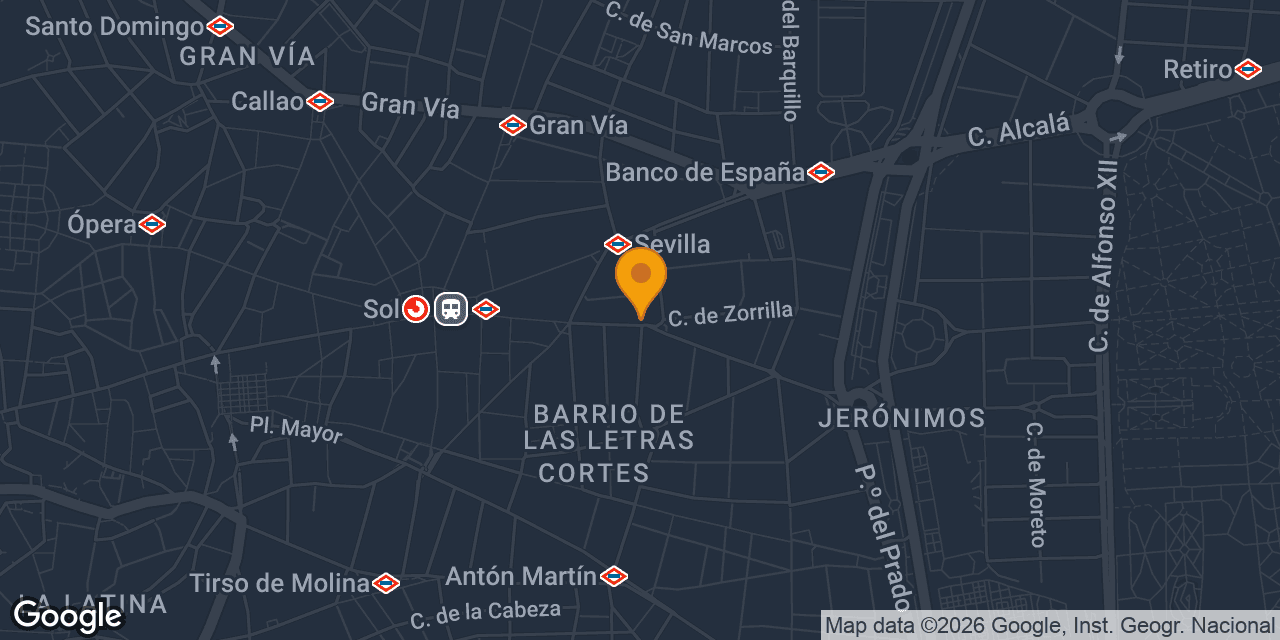 Mapa con la ubicación de Mad Cerrajeros Madrid